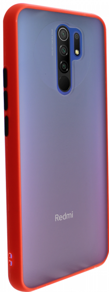 Xiaomi Redmi 9 Prime kemény hátlap Vennus Button Bumper piros