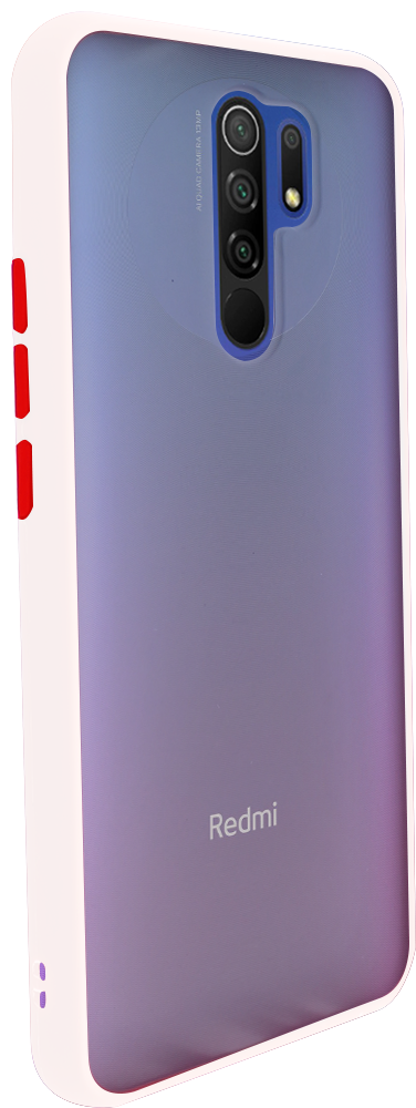 Xiaomi Redmi 9 kemény hátlap Vennus Button Bumper átlátszó