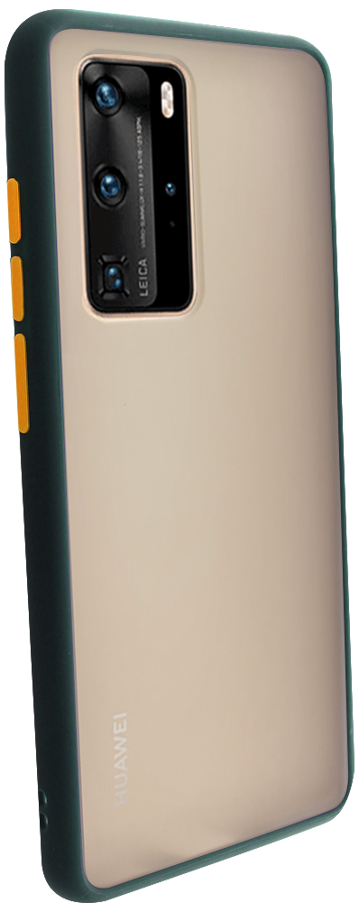 Huawei P40 Pro kemény hátlap Vennus Button Bumper sötétzöld