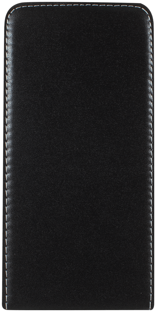Huawei P8 Lite 2017 lenyíló flipes bőrtok fekete