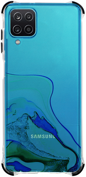 Samsung Galaxy A12 (SM-A125F) extra ütésálló Akvarell TPU telefontok