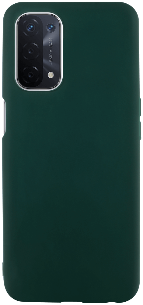 Oppo A74 5G szilikon tok matt sötétzöld
