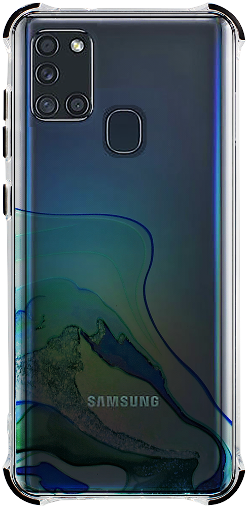 Samsung Galaxy A21s (SM-A217F) extra ütésálló Akvarell TPU telefontok