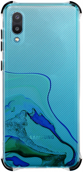 Samsung Galaxy A02 (SM-A022F) extra ütésálló Akvarell TPU telefontok