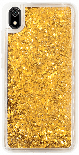 Xiaomi Redmi 7A szilikon tok gyári Liquid Sparkle arany