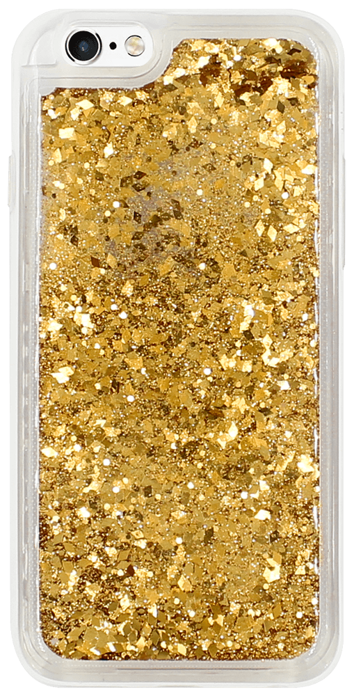 Apple iPhone 6S szilikon tok gyári Liquid Sparkle arany