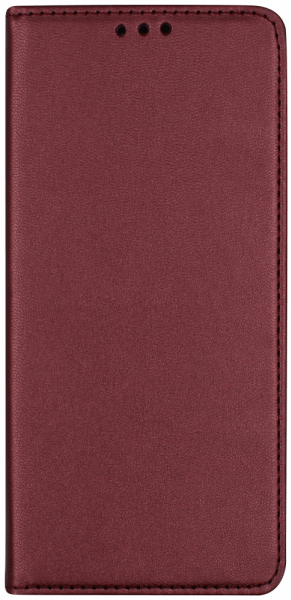 Xiaomi Redmi 9T oldalra nyíló flipes bőrtok asztali tartó funkciós bordó