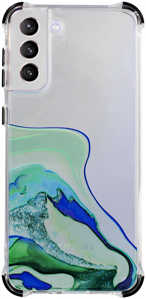 Samsung Galaxy S21 Plus 5G (SM-G996B) extra ütésálló Akvarell TPU telefontok