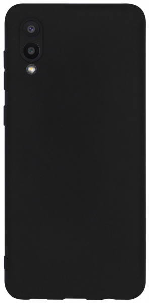 Samsung Galaxy A02 (SM-A022F) szilikon tok kameravédővel matt fekete
