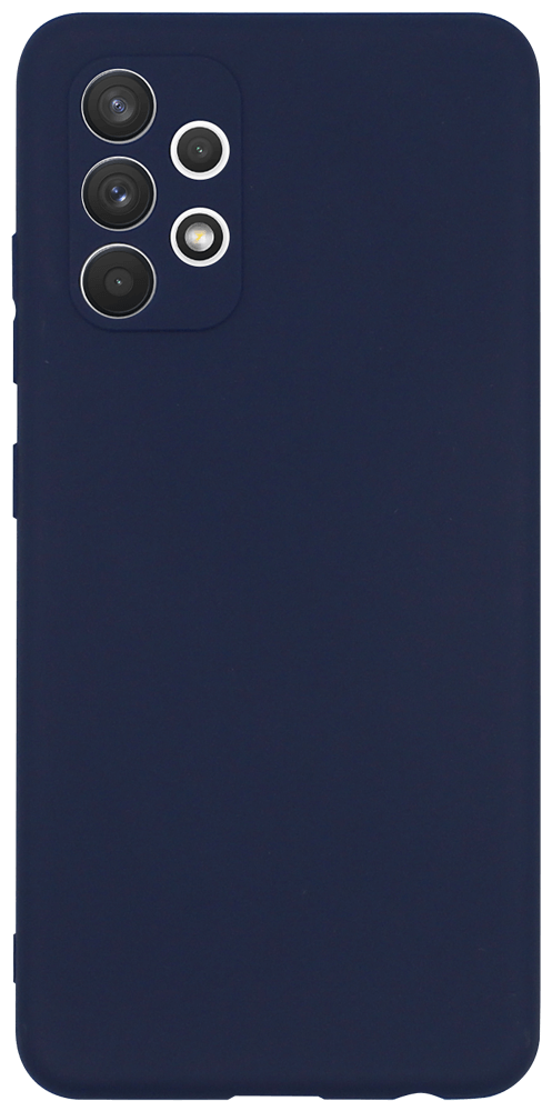 Samsung Galaxy A32 4G (SM-A325F) szilikon tok kameravédővel matt sötétkék
