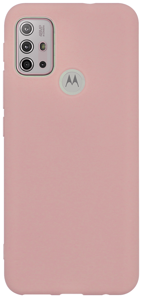 Motorola Moto G10 szilikon tok matt púderszínű