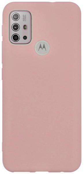 Motorola Moto G10 szilikon tok matt púderszínű