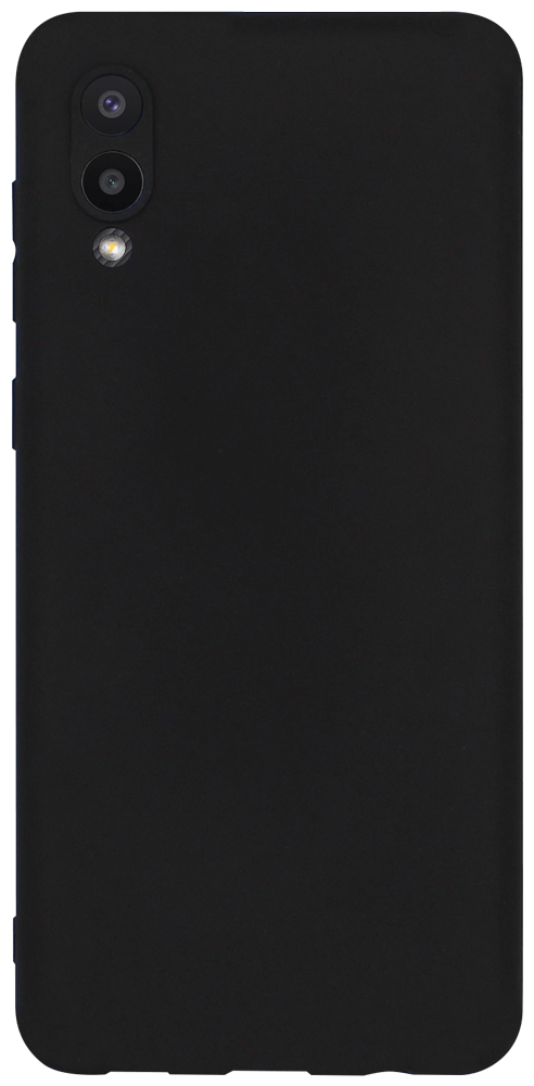 Samsung Galaxy M02 (SM-M022F) szilikon tok kameravédővel matt fekete