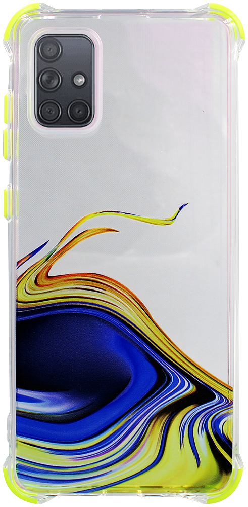 Samsung Galaxy A71 (SM-A715F) extra ütésálló Akvarell TPU telefontok