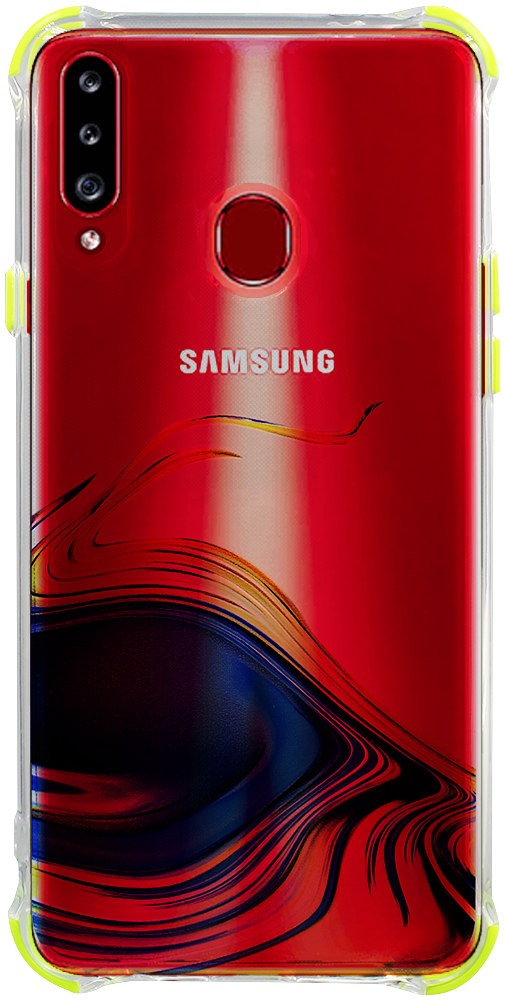 Samsung Galaxy A20s (SM-A207F) extra ütésálló Akvarell TPU telefontok