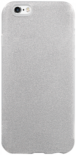 Apple iPhone 6 szilikon tok kivehető ezüst csillámporos réteg átlátszó