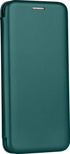 Samsung Galaxy A42 5G (SM-A426B) oldalra nyíló mágneses flipes bőrtok prémium minőség sötétzöld