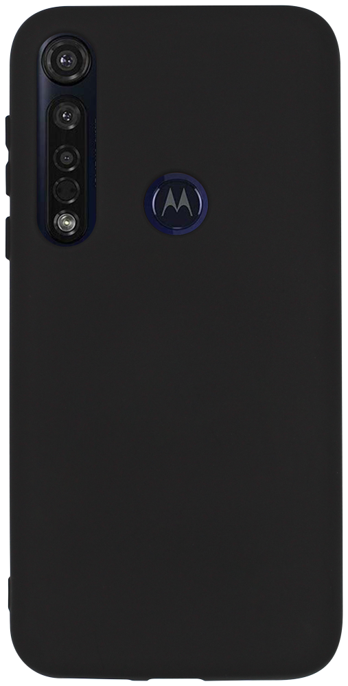 Motorola Moto G8 Plus szilikon tok matt fekete