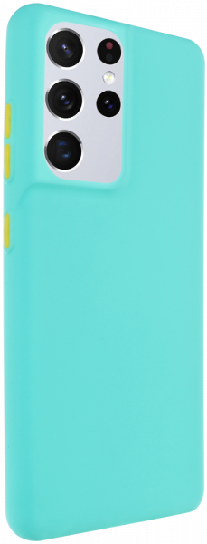 Samsung Galaxy S21 Ultra 5G (SM-G998B) szilikon tok türkiz