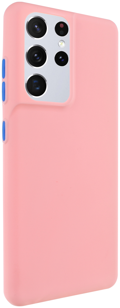 Samsung Galaxy S21 Ultra 5G (SM-G998B) szilikon tok babarózsaszín