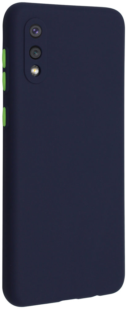 Samsung Galaxy A02 (SM-A022F) szilikon tok matt sötétkék
