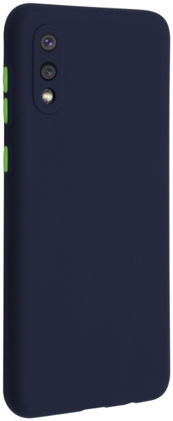 Samsung Galaxy A02 (SM-A022F) szilikon tok matt sötétkék