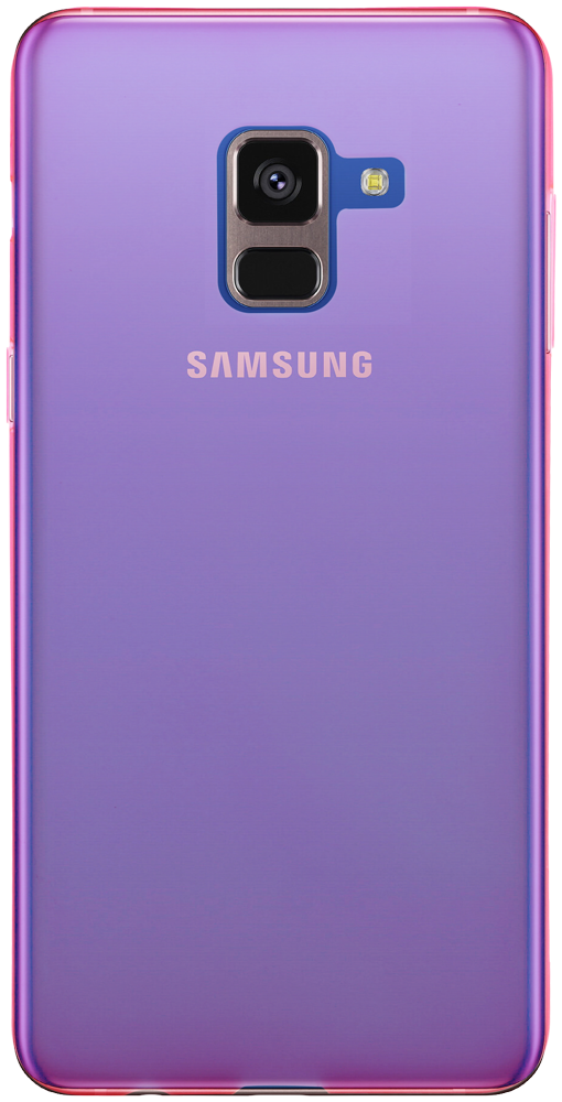 Samsung Galaxy A8 2018 Dual (A530) szilikon tok matt-fényes keret rózsaszín