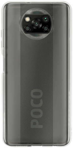 Xiaomi Poco X3 NFC szilikon tok közepesen ütésálló kameravédővel átlátszó