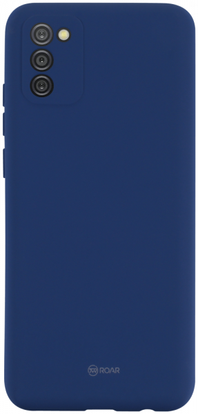 Samsung Galaxy A02s (SM-A025) szilikon tok gyári ROAR kameravédővel sötétkék