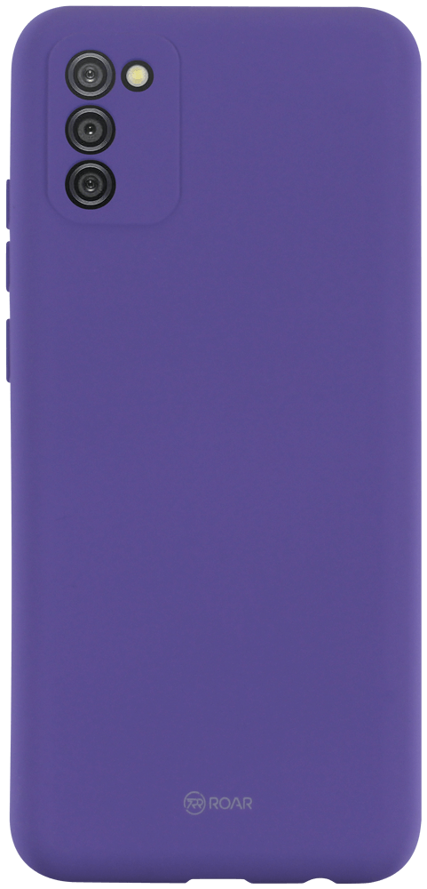 Samsung Galaxy A02s (SM-A025) szilikon tok gyári ROAR kameravédővel lila