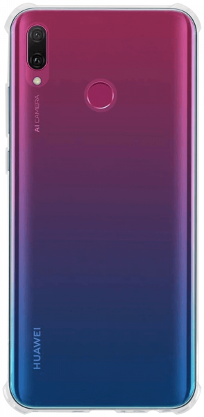 Huawei Y9 2019 szilikon tok légpárnás sarok átlátszó