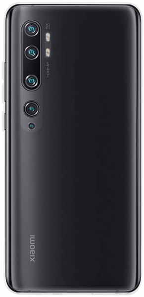 Xiaomi Mi Note 10 szilikon tok közepesen ütésálló átlátszó