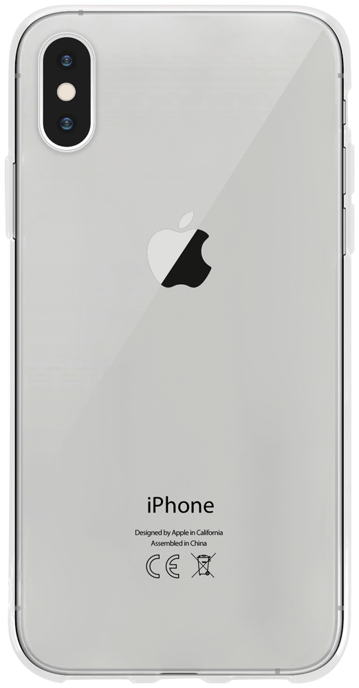 Apple iPhone XS szilikon tok közepesen ütésálló átlátszó