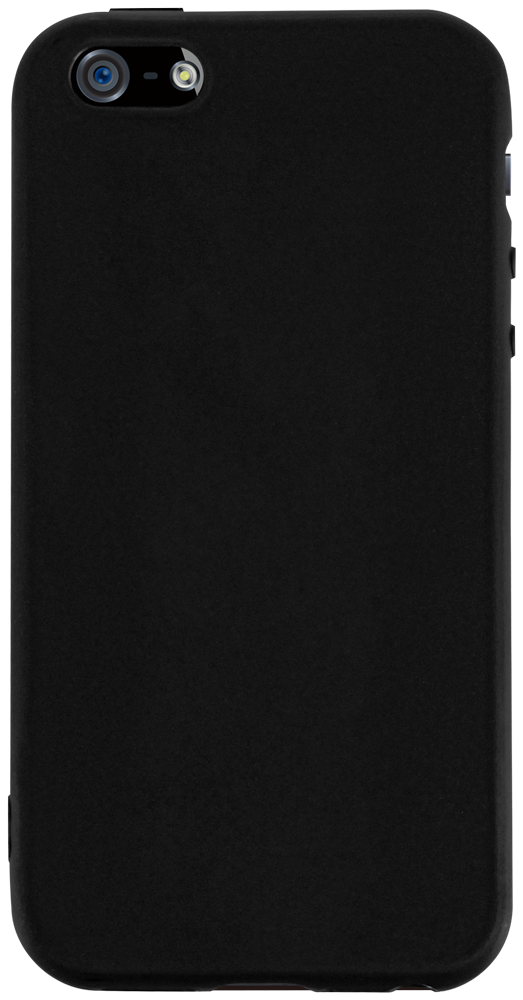 Apple iPhone SE (2016) szilikon tok matt fekete