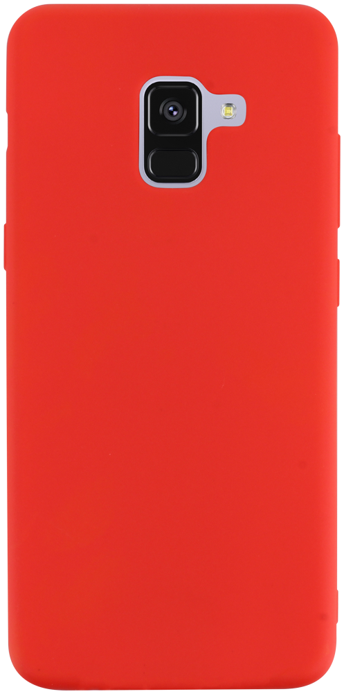 Samsung Galaxy A8 Plus 2018 (A730) szilikon tok matt piros