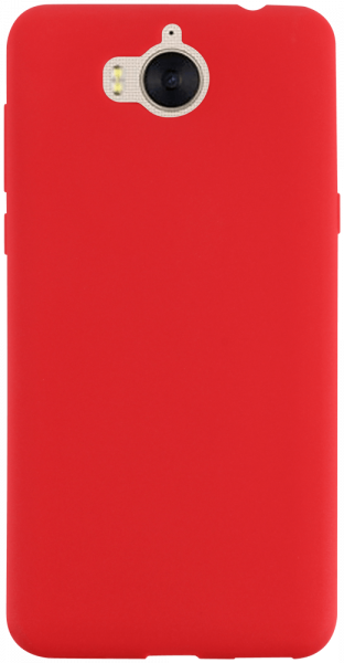 Huawei Y5 2017 szilikon tok matt-fényes keret piros