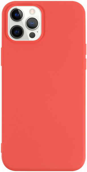 Apple iPhone 12 Pro Max szilikon tok matt barackszínű