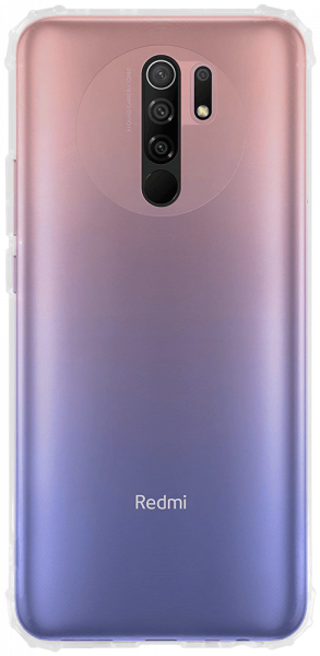 Xiaomi Redmi 9 Prime szilikon tok közepesen ütésálló légpárnás sarok átlátszó