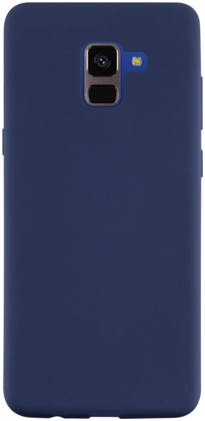 Samsung Galaxy A8 Plus 2018 Dual (A730) szilikon tok matt sötétkék