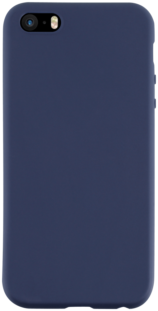Apple iPhone SE (2016) szilikon tok matt sötétkék