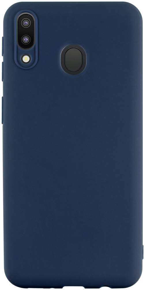 Samsung Galaxy M20 (SM-M205) szilikon tok matt sötétkék
