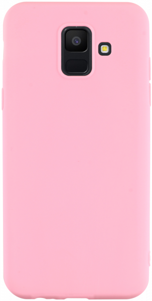 Samsung Galaxy A6 2018 (A600) szilikon tok matt babarózsaszín