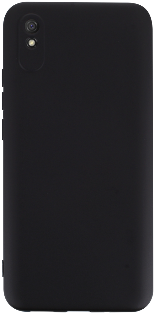 Xiaomi Redmi 9A szilikon tok kameravédővel matt fekete