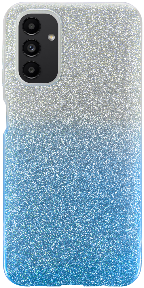 Samsung Galaxy A13 5G (SM-A136) szilikon tok csillogó hátlap kék/ezüst