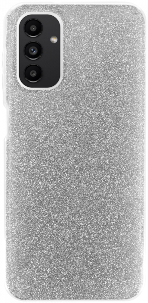 Samsung Galaxy A13 5G (SM-A136) szilikon tok csillogó hátlap ezüst