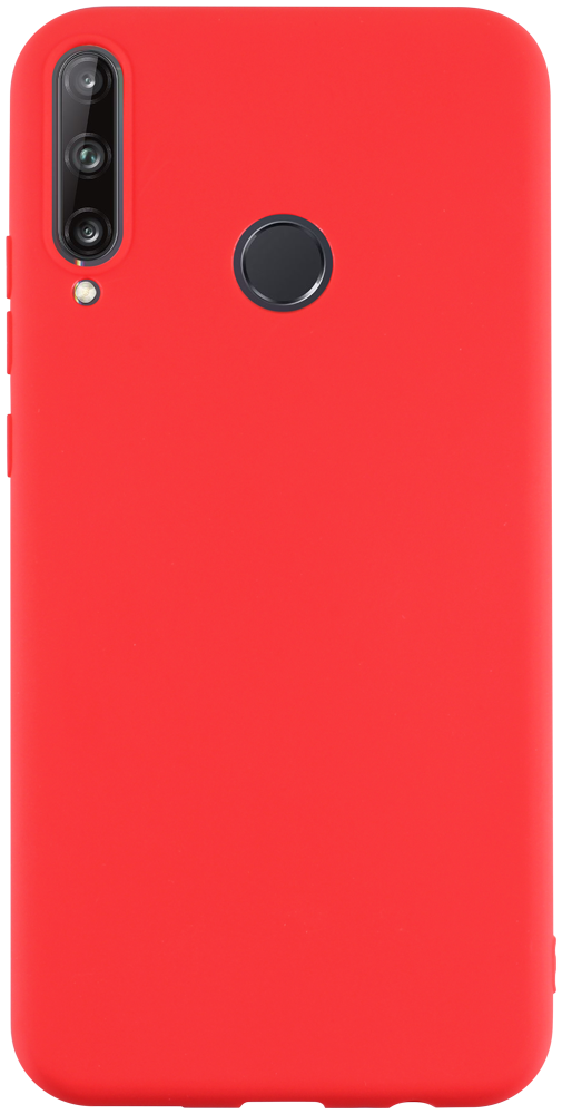 Huawei P40 Lite E szilikon tok matt piros