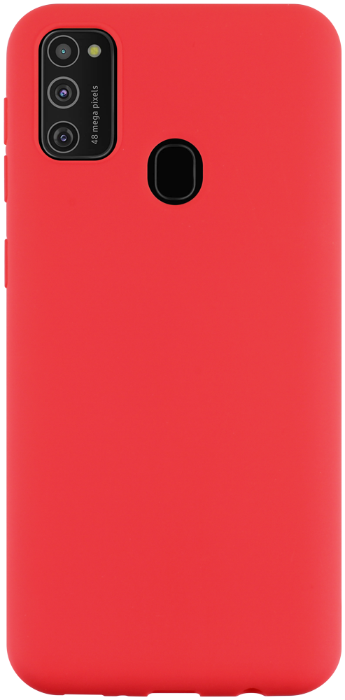 Samsung Galaxy M21 (SM-M215F) szilikon tok matt piros