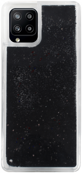 Samsung Galaxy A42 5G (SM-A426B) szilikon tok Liquid Glitter fekete