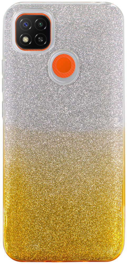 Xiaomi Redmi 9C szilikon tok csillogó hátlap arany/ezüst