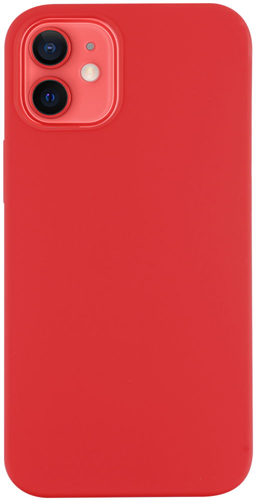 Apple iPhone 12 Mini szilikon tok matt piros